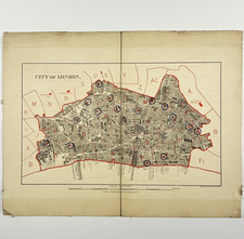 1886 Antique City of London