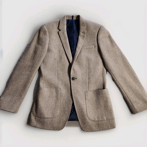 Topman mens blazer 38r - topman, brown