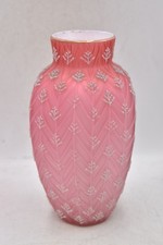 Vintage Satin Glass Cranberry