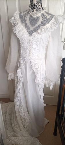 Vintage 1980 wedding dress - vintage, 1980's