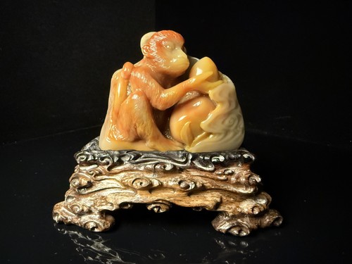 Hand carved natural stone - hand,
