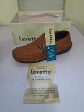 Loretta Hak38027 Brown Leather Comfort Shoes Size 6 BNIB *