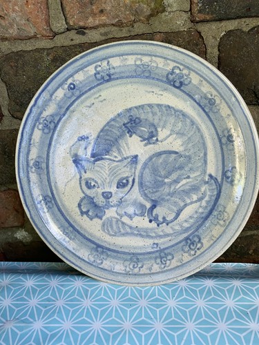 Vintage studio pottery - pottery, cat