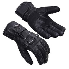 Winter Leather Thermal Lined Biker Motorbike Motorcycle Waterproof Gloves Norman