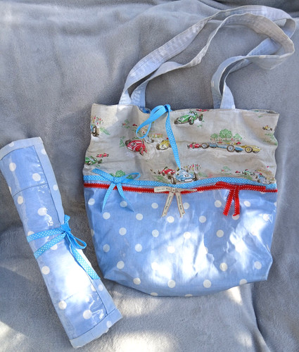 Handmade unique blue - blue, &