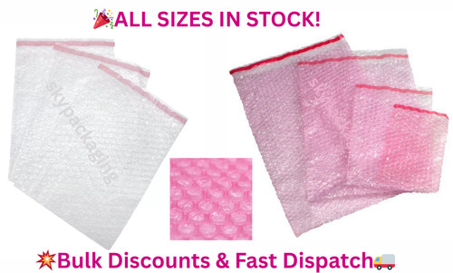 Bubble wrap bags pouches clear - pouches,
