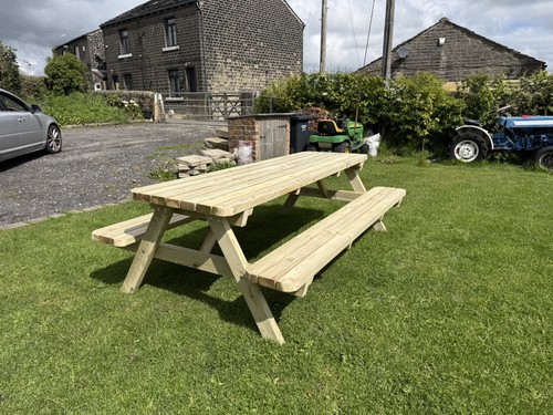 Wooden picnic bench table - picnic, bench/table