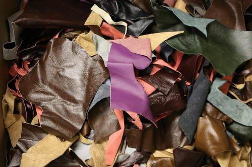 Scrap real leather off cuts - real,
