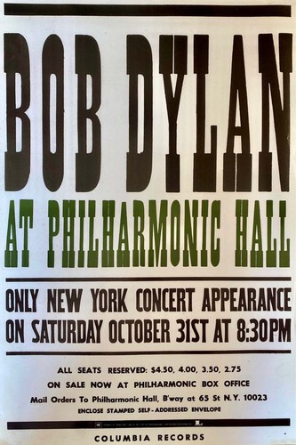 Bob dylan at philharmonic - dylan,