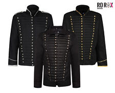 Ro Rox Military Jacket Mens Black Hussar Parade Gothic Drummer Steampunk Punk