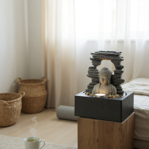 Buddha water feature indoor - feature,
