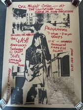 The Clash supported by The Buzzcocks & The Slits Gig poster on 280gsm Stock