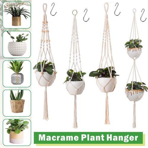 Pcs macrame plant hanger - 3,