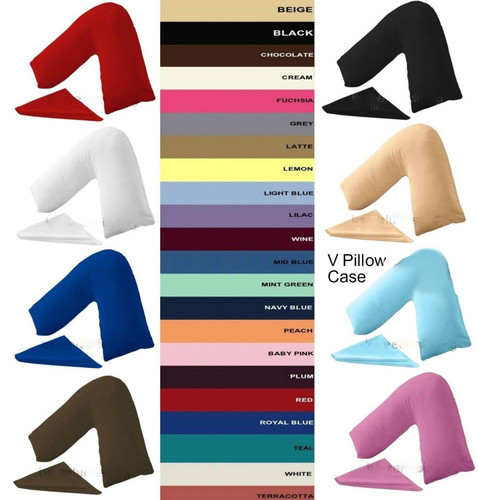 100 cotton shaped pillow - v-shaped,