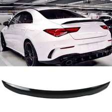 Rear Trunk Spoiler Wing Lip For 2020-2024 Benz C118 Cla180 Carbon Fiber Pattern