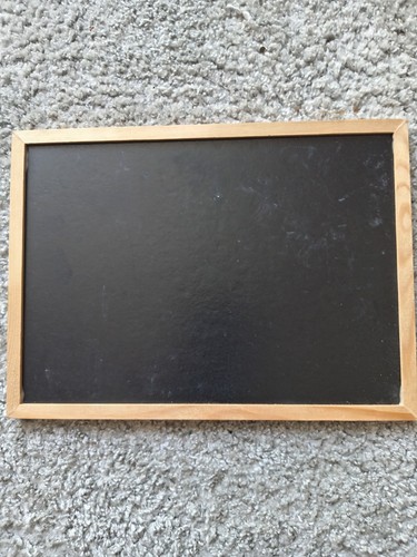 Small wooden framed chalkboard - wooden,
