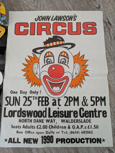 Rare vintage 1990 circus - vintage, uk