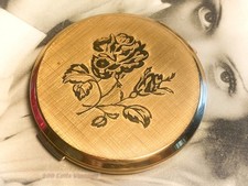 Stratton gold tone floral rose