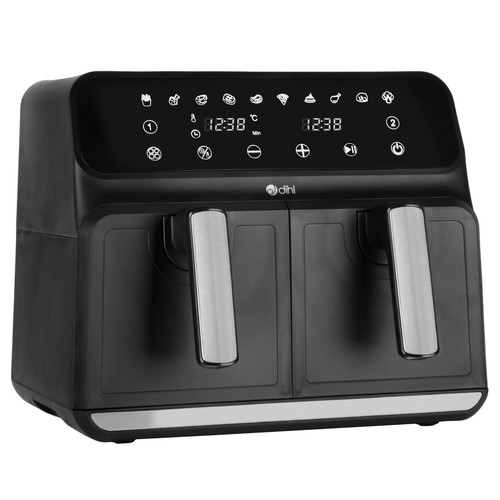 Dual zone air fryer black - air,