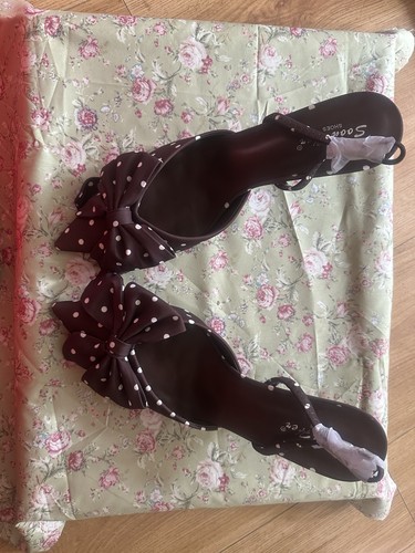 Women mid heel brown and - women's,