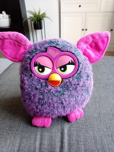 Purple furby with pink ears - purple,
