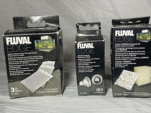 Fluval edge filter - media, bulbs