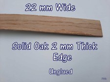2 mm Thick Edging  Unglued Real Wood  Solid Oak Veneer Edge Banding  22mm Wide