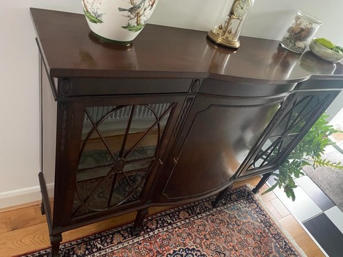 Antique bow fronted - antique, sideboard