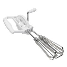 Rotary Hand Whisk Manual Mixer Beater Blender Cakes Eggs Sauces Easy Control