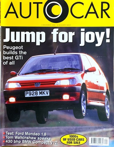 Autocar magazine dec - autocar, 04-dec-96