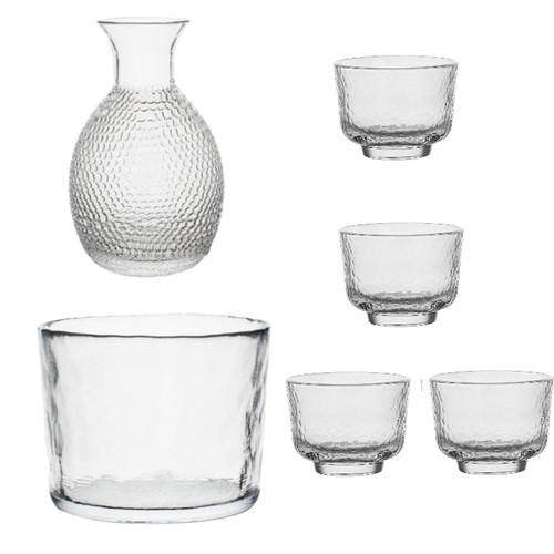 Sake set glasses home use - sake,