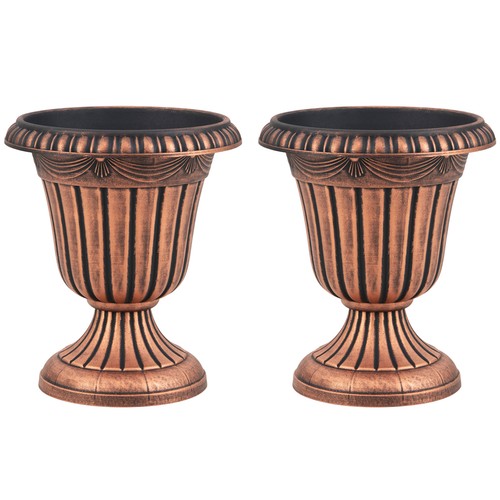 Vintage urn planter set - vintage,