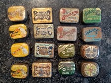 Collection of 16 vintage needle tins for 78 rpm record gramophone/ phonograph