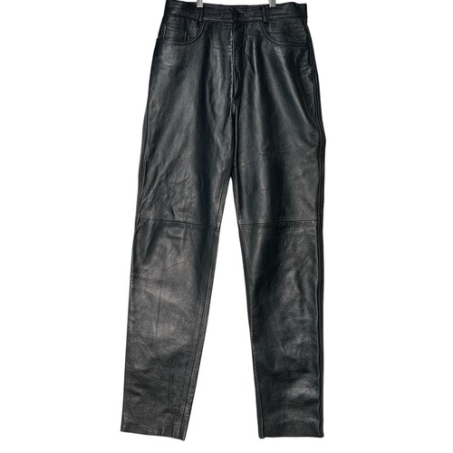 Peruzzi leather black - leather, pants