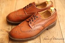 Alfred Sargent Tan Brown Leather Derby Brogue Shoes UK 9.5 US 10.5 EU 43.5