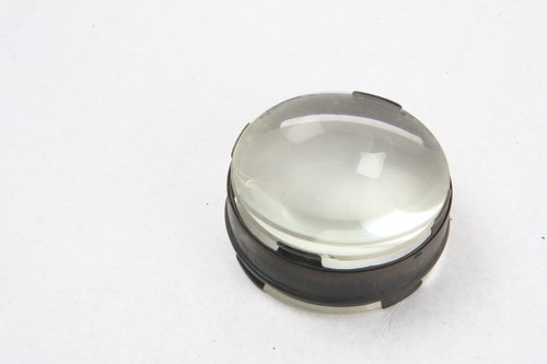 Antique brass condenser lens - lens,