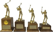 Personalised Gold Male Golf