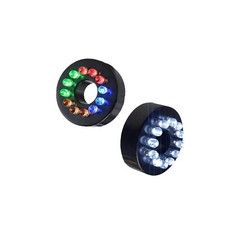 12V Underwater 12-LED Light Ring Submersible Fountain Pond Garden AC Adapter