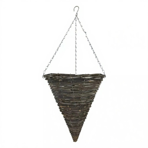 Hanging basket rattan - 12", /
