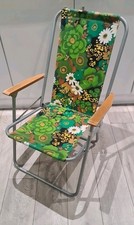 Vintage Green Floral High Back