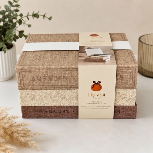 Autumn book storage boxes - autumn, 🍂