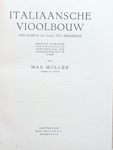 Möller max italiaansche - max,