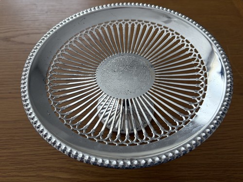 Vintage silver plated pierced - vintage,
