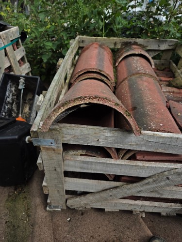 Redland reclaimed ridge tiles - reclaimed,