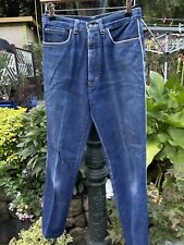 Vintage Mens Impex Jeans Lined Embroidered Mod Northern Soul Trousers W26” L28” 