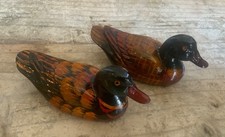 2pcs Feng Shui Mandarin Ducks Resin Figurines, Love Theme Decor for Indooor