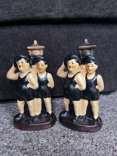 Laurel hardy vintage statues - &,