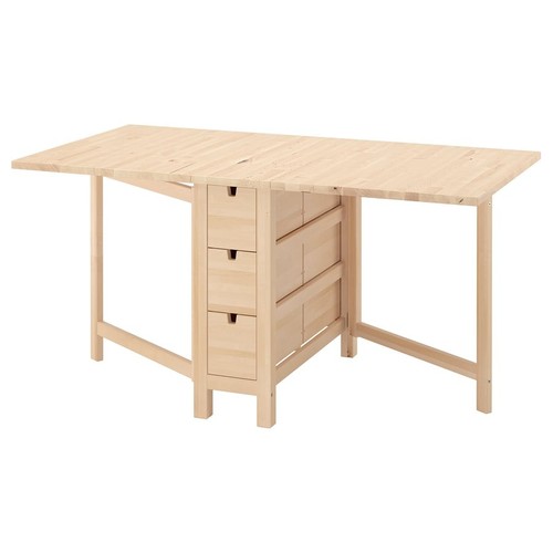 Ikea birch wood - wood, gateleg