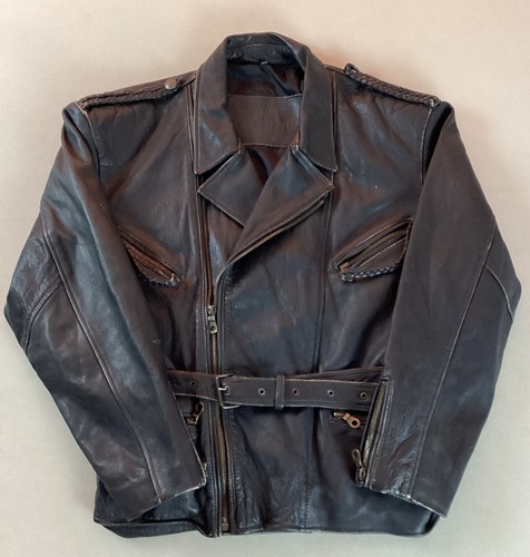 Vintage gipsy leather biker - leather,