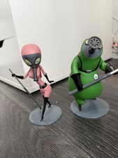 Rayman Raving Rabbids Verminator & Verminette Figures Rare Ubisoft Ubiart